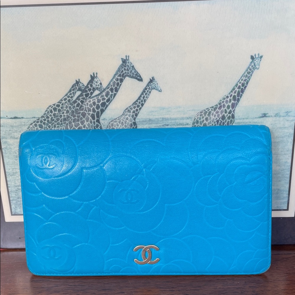 🌟🌟HOST PICK🌟🌟Chanel Long Wallet in Blue Leather